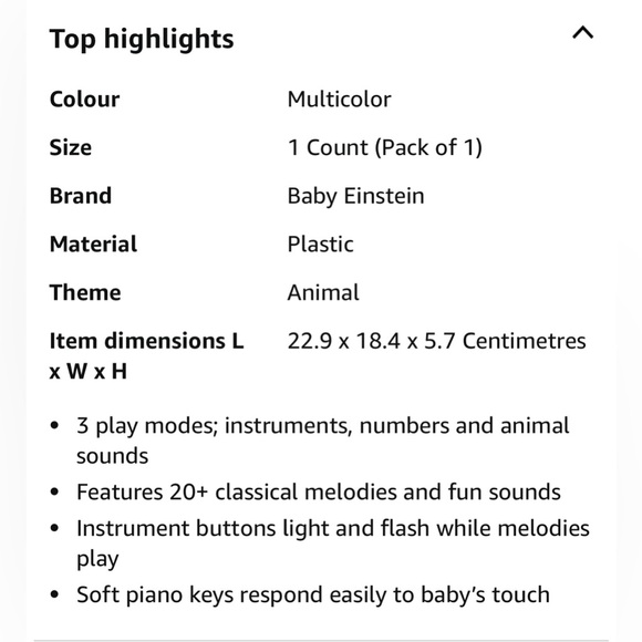 Baby Einstein Discover & Play Piano, Multi Use - Picture 12 of 14